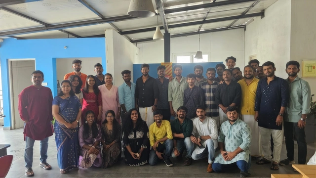 The Invenzo team celebrating Diwali at the office
